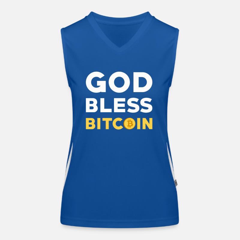 Bitcoin Funktionelles Kontrast-Tank Top für Frauen