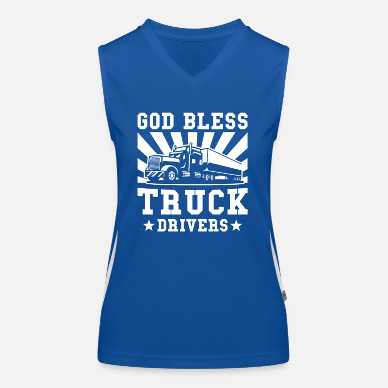 Truck Driver Gift Women's Functional Contrast Tank Top