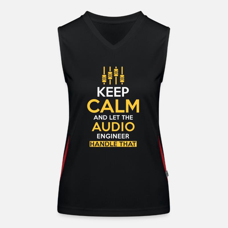 Audio Engineer Sound Engineer Gift Women's Functional Contrast Tank Top