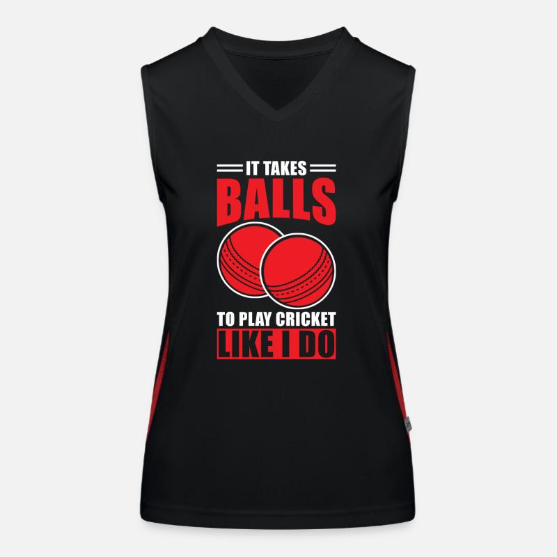 Cricket Gift Cricketer Women's Functional Contrast Tank Top