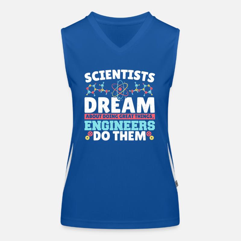 Scientists Dream About Doing Great Things Women's Functional Contrast Tank Top
