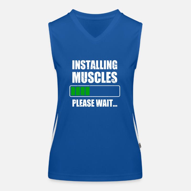 Installing Muscles Muscles Installs Gym Workout Women's Functional Contrast Tank Top
