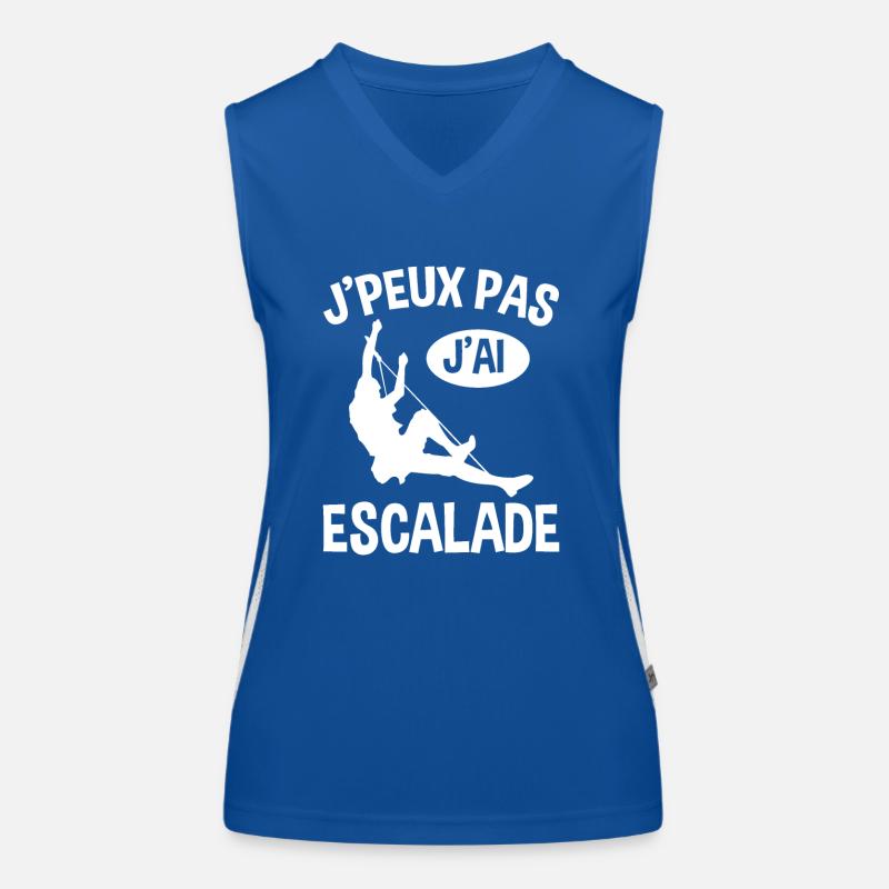 I Can't I Climb Women's Functional Contrast Tank Top