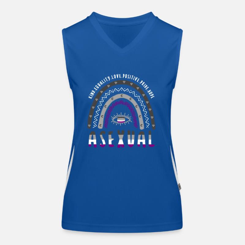 Boho Regenbogen Asexuell Funktionelles Kontrast-Tank Top für Frauen