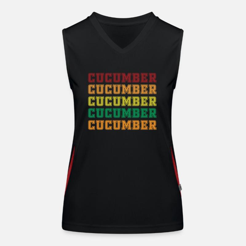 Concombre Débardeur respirant contrasté Femme