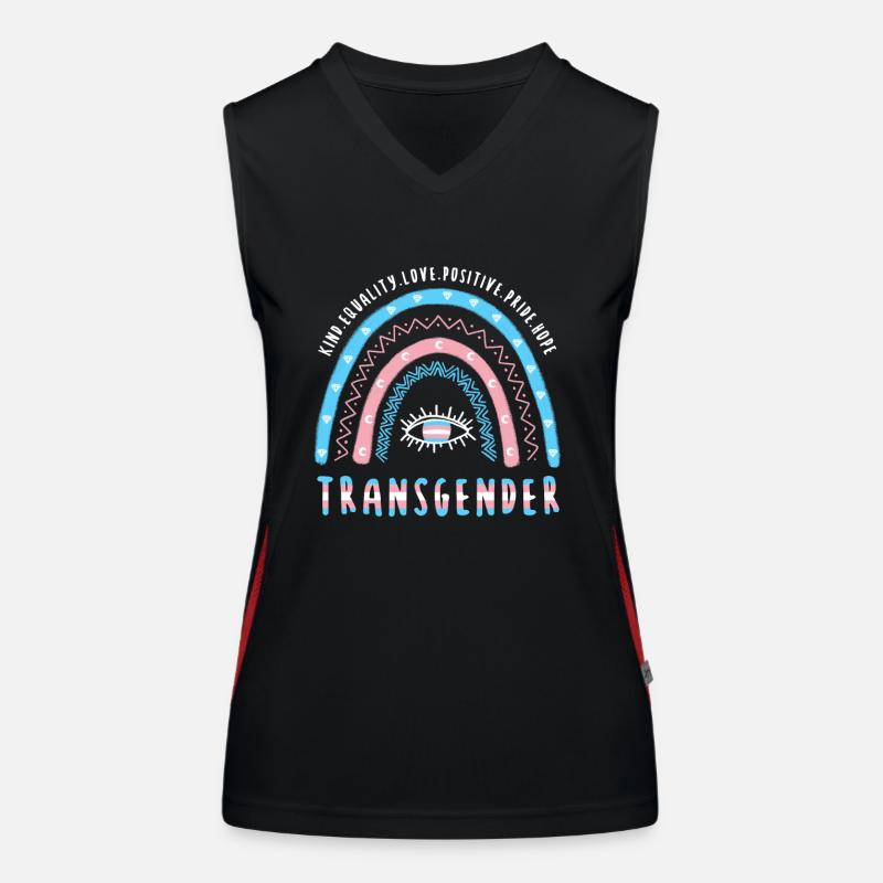 Boho Rainbow Transgender Women's Functional Contrast Tank Top