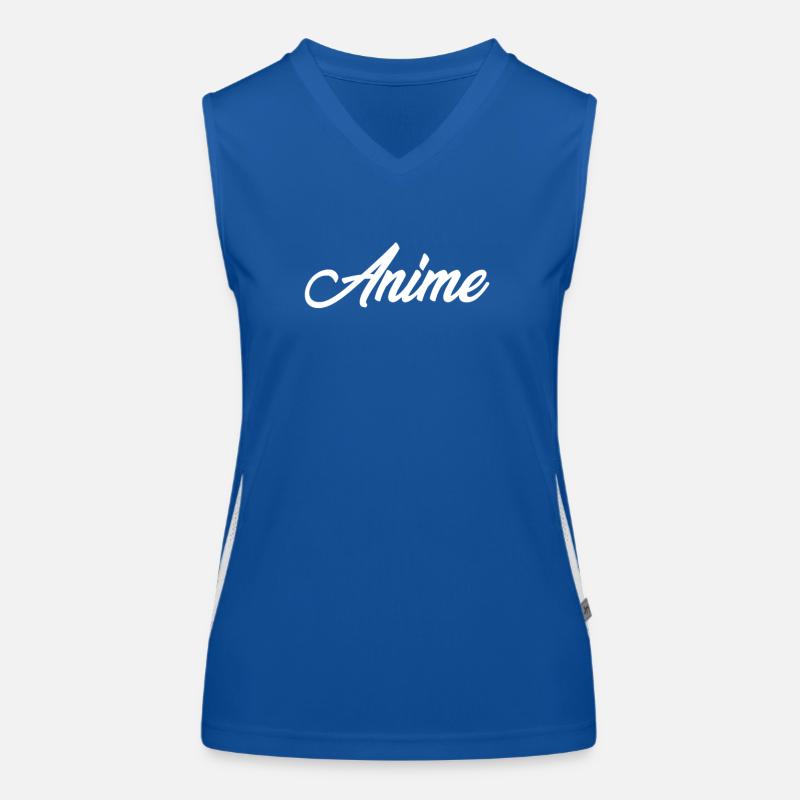 ANIME CURSIVE TEXT NOVELTY HOBBY Women's Functional Contrast Tank Top