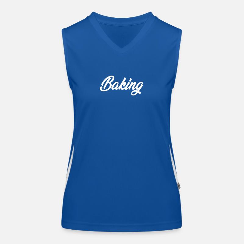 BAKING CURSIVE TEXT NOVELTY HOBBY Women's Functional Contrast Tank Top
