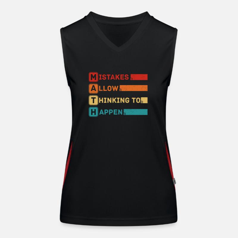 Best Math Art Calculus Algebra Math Geek Lover Fun Women's Functional Contrast Tank Top