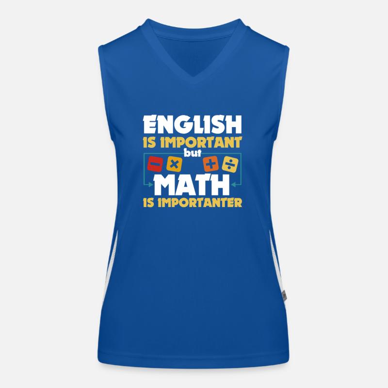 Funny Math Art Student Pun Mathematics Lovers Cool Women's Functional Contrast Tank Top