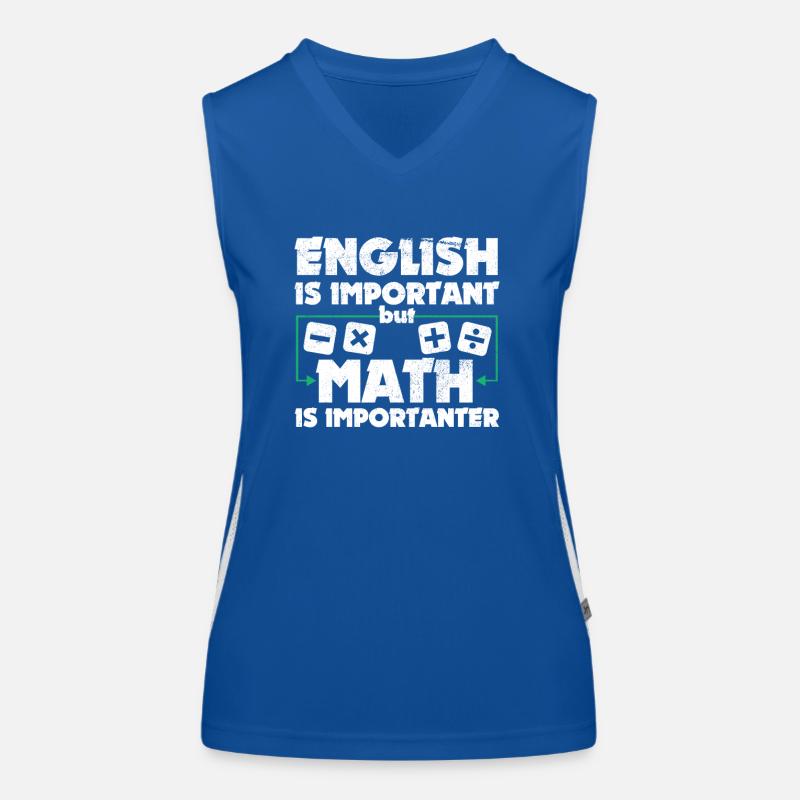 Funny Math Art Student Pun Mathematics Lovers Fun Women's Functional Contrast Tank Top