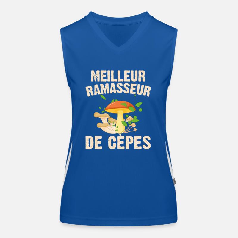 Meilleur Ramasseur De Cèpes Champignon Cadeau Cèpe Débardeur respirant contrasté Femme