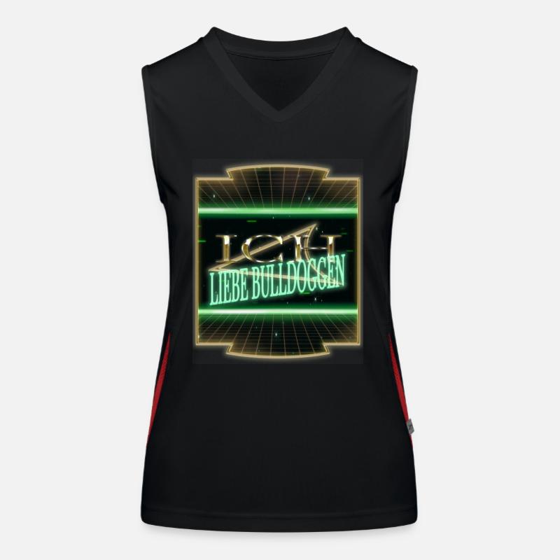 zitat geburtstagsgeschenkidee bluthund Funktionelles Kontrast-Tank Top für Frauen