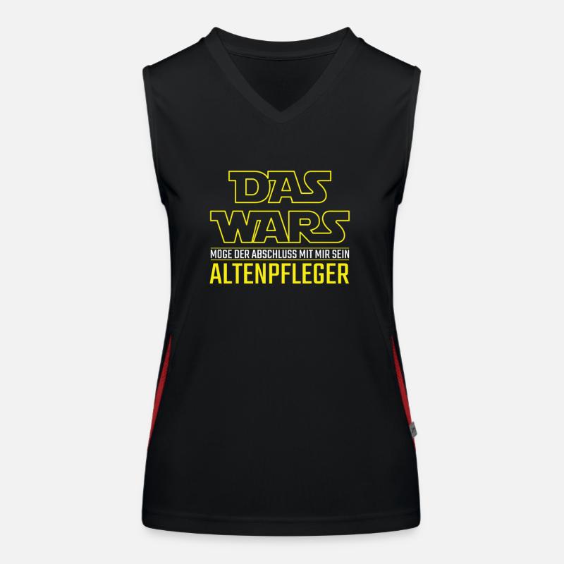 Das Wars Abschluss Altenpfleger Beruf Geschenkidee Funktionelles Kontrast-Tank Top für Frauen