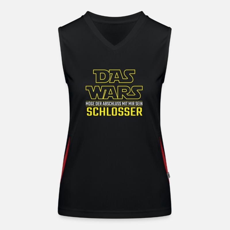 Das Wars Abschluss Schlosser Beruf Geschenkidee Funktionelles Kontrast-Tank Top für Frauen