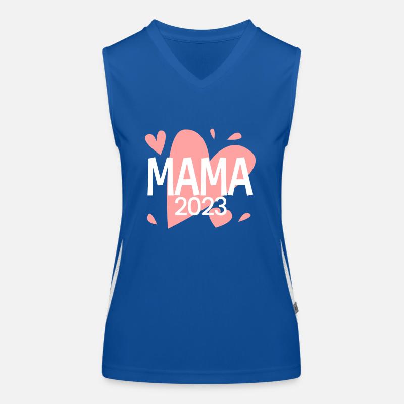 Mama 2023 loading - Werdende Mutter 2023 Funktionelles Kontrast-Tank Top für Frauen