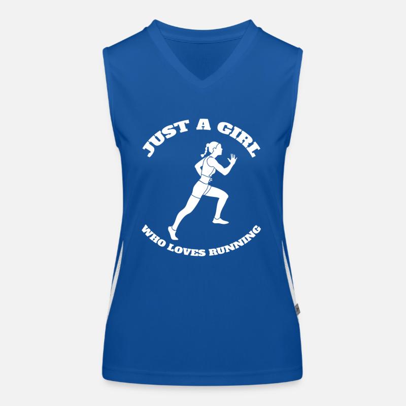 Jogging fit jogging run cardio training run Débardeur respirant contrasté Femme