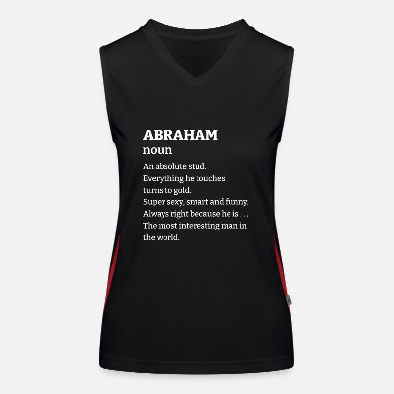 Abraham: An absolute stud. Everthing he touches tu Funktionelles Kontrast-Tank Top für Frauen