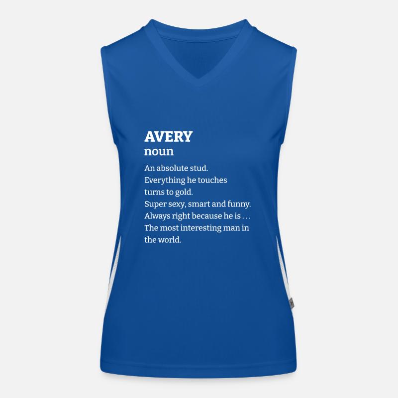 Avery: An absolute stud. Everthing he touches turn Funktionelles Kontrast-Tank Top für Frauen