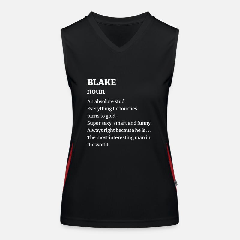 Blake: An absolute stud. Everthing he touches turn Funktionelles Kontrast-Tank Top für Frauen