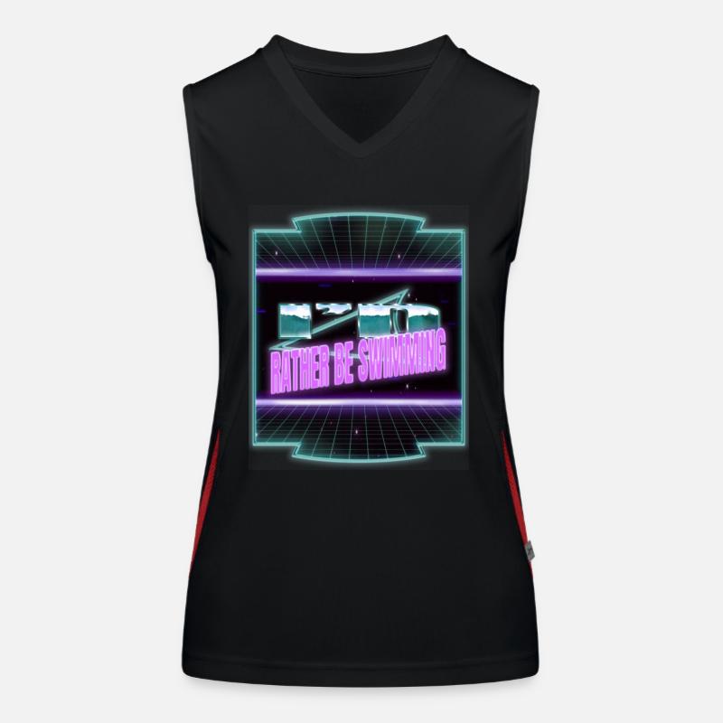 swimming trunks athlete triathlete Women's Functional Contrast Tank Top