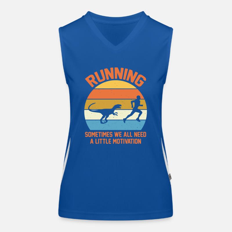 Running Sometimes We All Need A Little Motivation Funktionelles Kontrast-Tank Top für Frauen