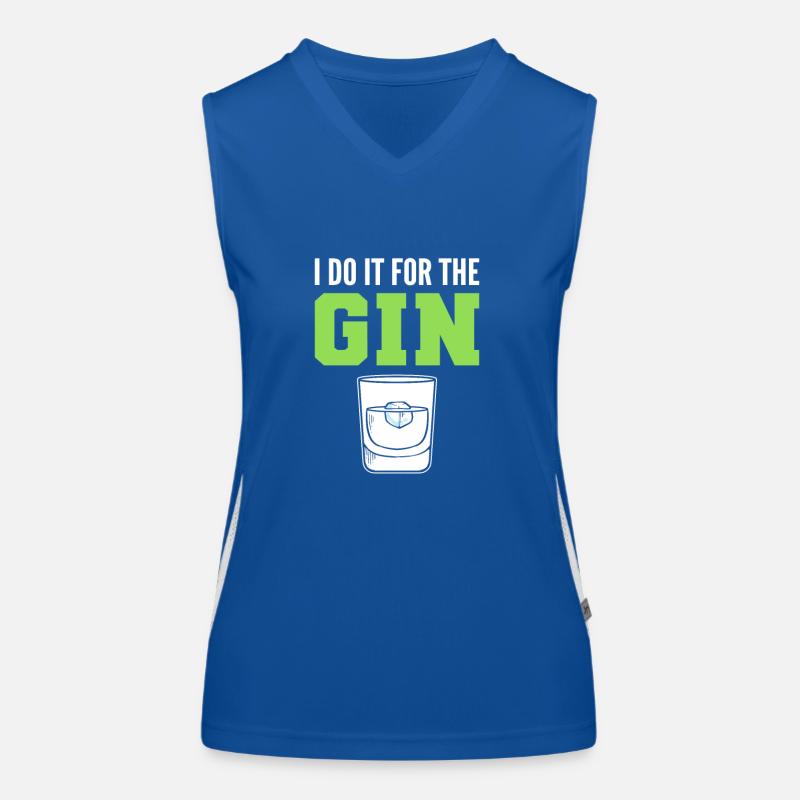 Je le fais pour le gin Débardeur respirant contrasté Femme