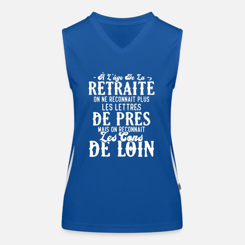 à l'âge de la retraité Débardeur respirant contrasté Femme