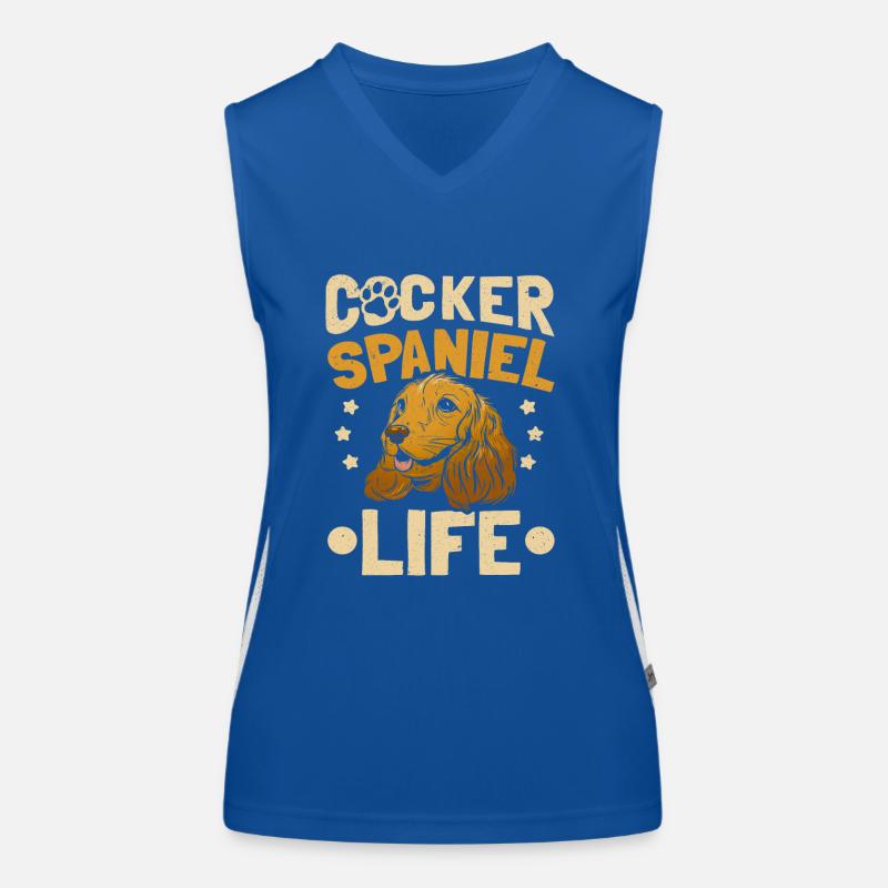 Cocker Spaniel Besitzer Cocker Spaniel Leben Funktionelles Kontrast-Tank Top für Frauen