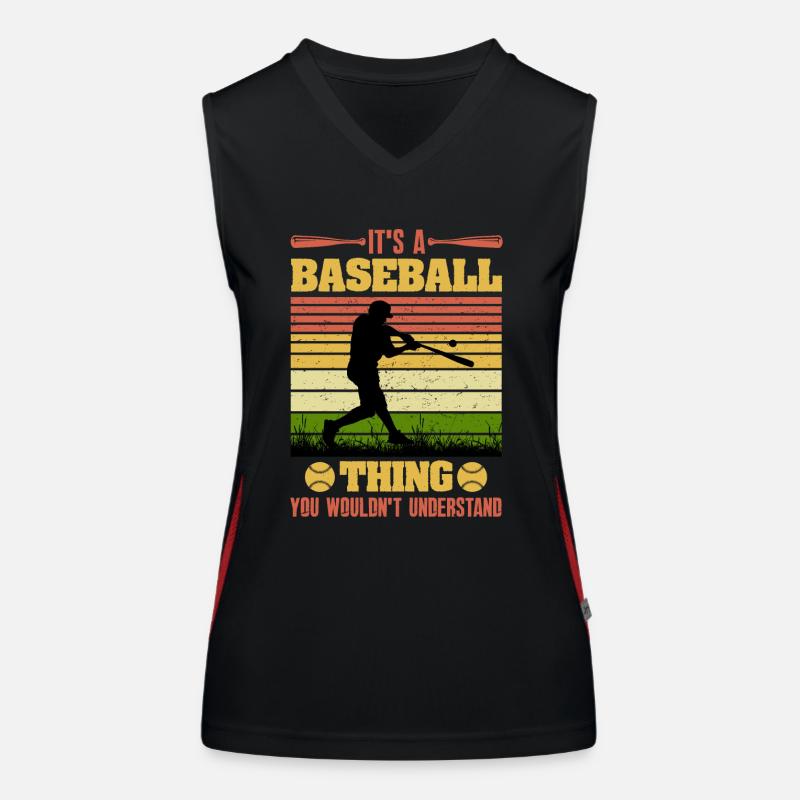 C’est un truc de baseball Débardeur respirant contrasté Femme