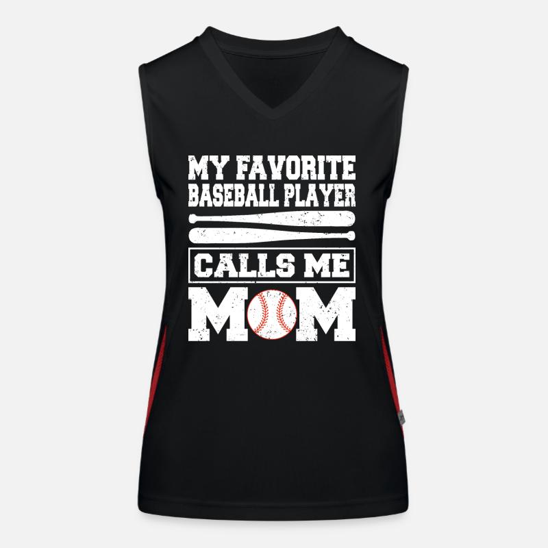 Baseball Baseballspieler Baseball Team Funktionelles Kontrast-Tank Top für Frauen