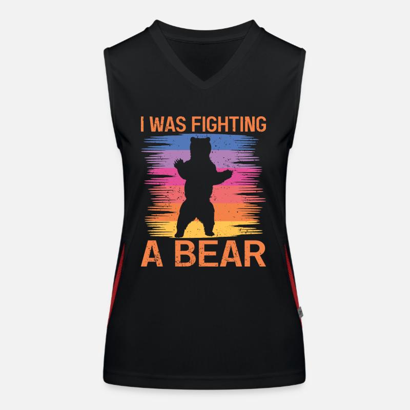 Bears Brown Bear Polar Bear Bear Women's Functional Contrast Tank Top