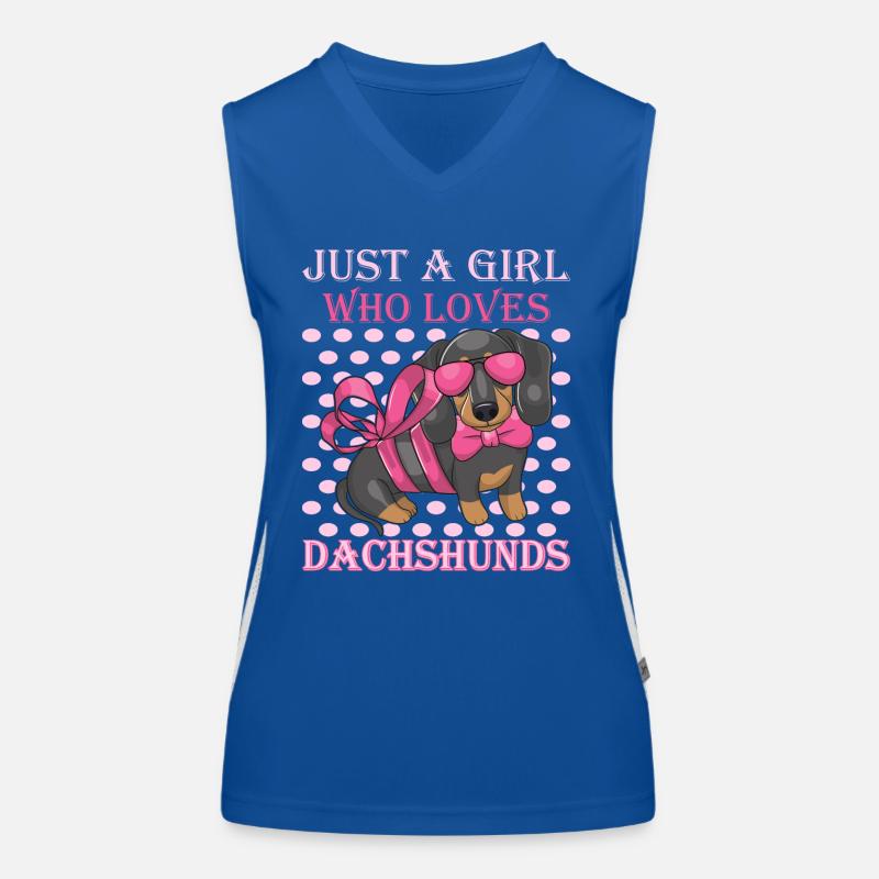 Dachshund Rough-haired Dachshund Women's Functional Contrast Tank Top