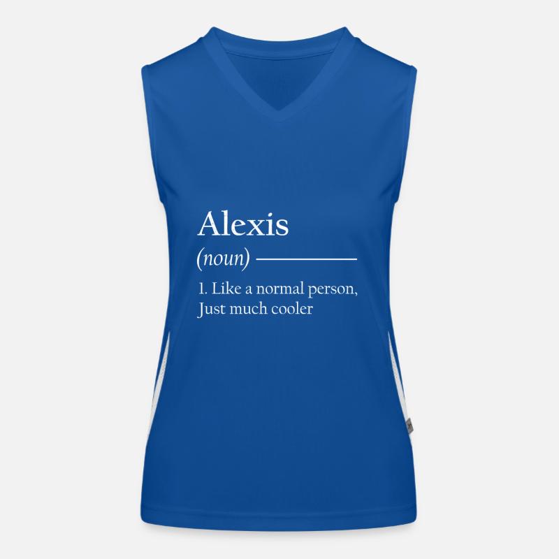 ALEXIS 1. Comme une personne normale, juste beaucoup plus cool. Débardeur respirant contrasté Femme