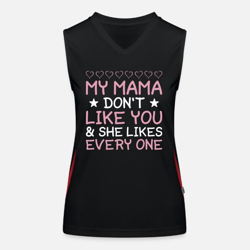Mama Mutter Muttertag Spruch Funktionelles Kontrast-Tank Top für Frauen
