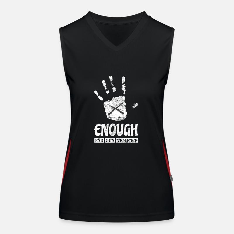 Stop Gun Violence Funktionelles Kontrast-Tank Top für Frauen
