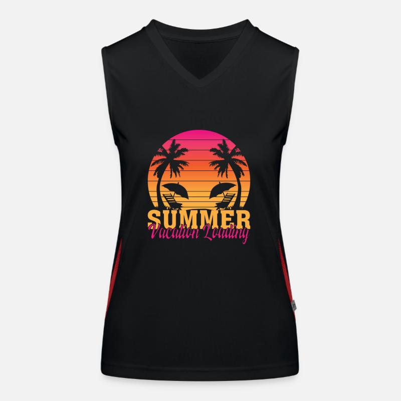 Summer Vacation Loading Funktionelles Kontrast-Tank Top für Frauen