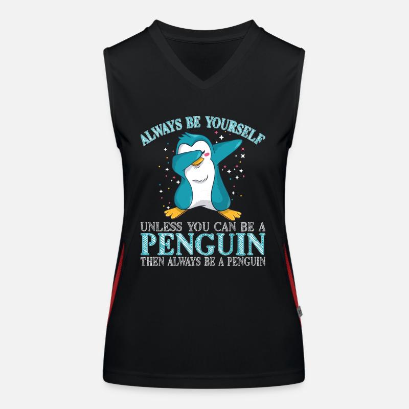 Pingouin Pingouin Pingouin Amateurs de Pingouins Débardeur respirant contrasté Femme