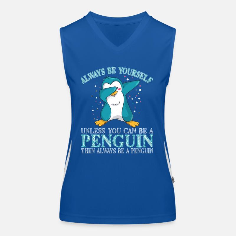 Pinguin Pinguine Penguin Pinguinliebhaber Funktionelles Kontrast-Tank Top für Frauen