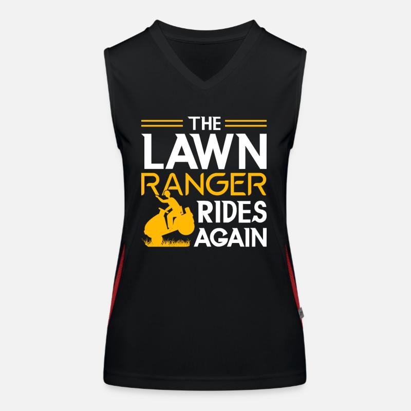 Gärtner Landschaftsbau Gartenbau Rasenmäher Funktionelles Kontrast-Tank Top für Frauen