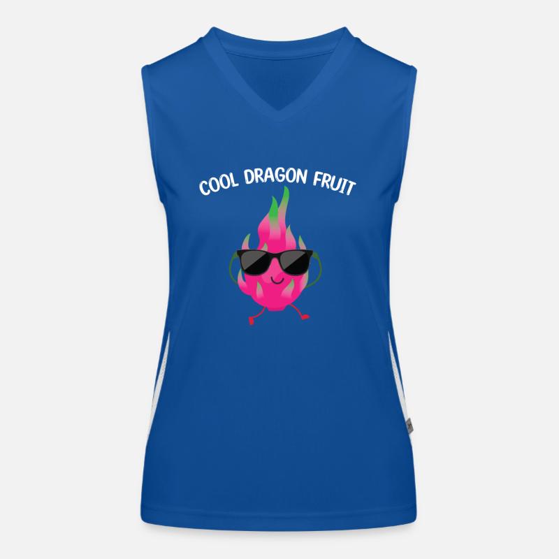 Coole Drachenfrucht Funktionelles Kontrast-Tank Top für Frauen