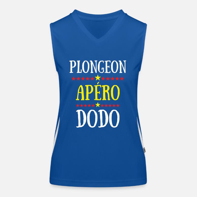 plongeon apéro dodo Débardeur respirant contrasté Femme