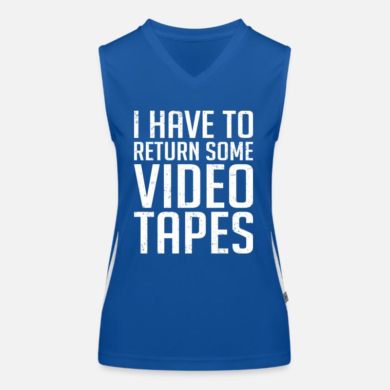 Cassette vidéo Nineties Cadeau Débardeur respirant contrasté Femme