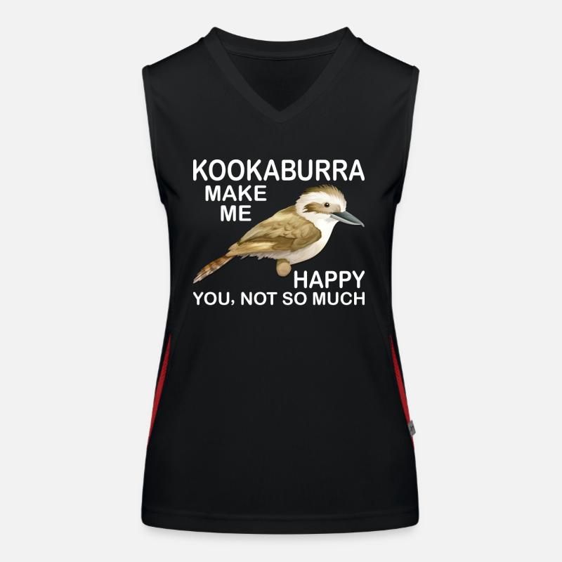Jägerlieste Kookaburra Kingfisher Bird Women's Functional Contrast Tank Top