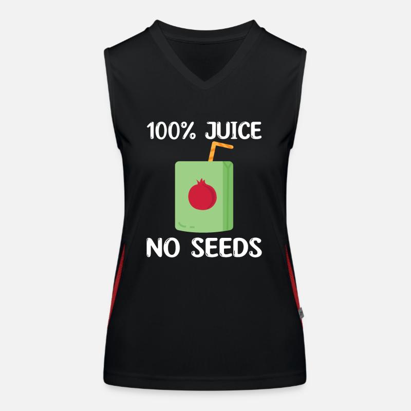 Granatapfel Saft Funktionelles Kontrast-Tank Top für Frauen