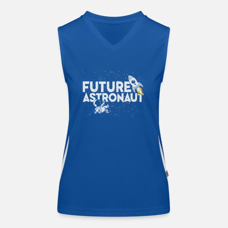 Astronaut Space Shuttle Planet Spacecraft Women's Functional Contrast Tank Top
