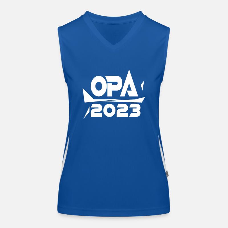 Opa 2023 - Opa werden - Bald Opa Funktionelles Kontrast-Tank Top für Frauen