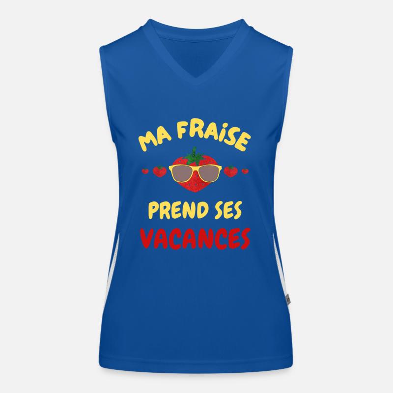 ma fraise prend ses vacances Débardeur respirant contrasté Femme