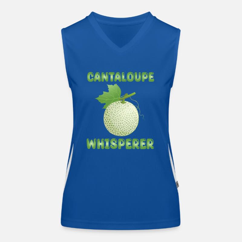 Cantaloupe-Melone Flüsterer Funktionelles Kontrast-Tank Top für Frauen