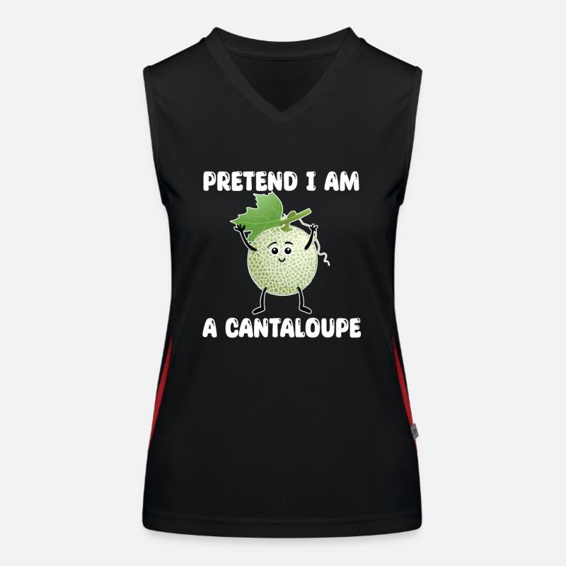 Cantaloupe melon Women's Functional Contrast Tank Top